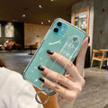 Transparent TPU flash powder back cover case for iPhone 11 Pro Max in black colour