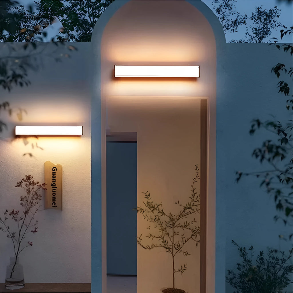 Modern outdoor wall lamp for villa hotel courtyard entrance lighting in five size options