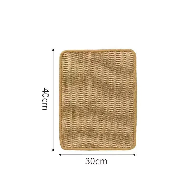 Sisal cat scratch board in natural pastoral style, available in small and large sizes