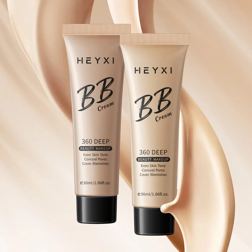 Waterproof and sweat-proof BB cream product in four colour shade options