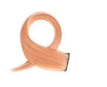 Long curly gradient hair extension patch in Aurora Purple colour, approx 60cm length.