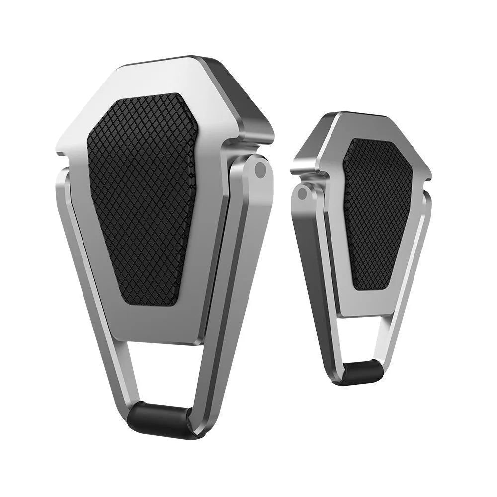 Aluminium alloy folding laptop cooling bracket with 3M adhesive in silver and white colours