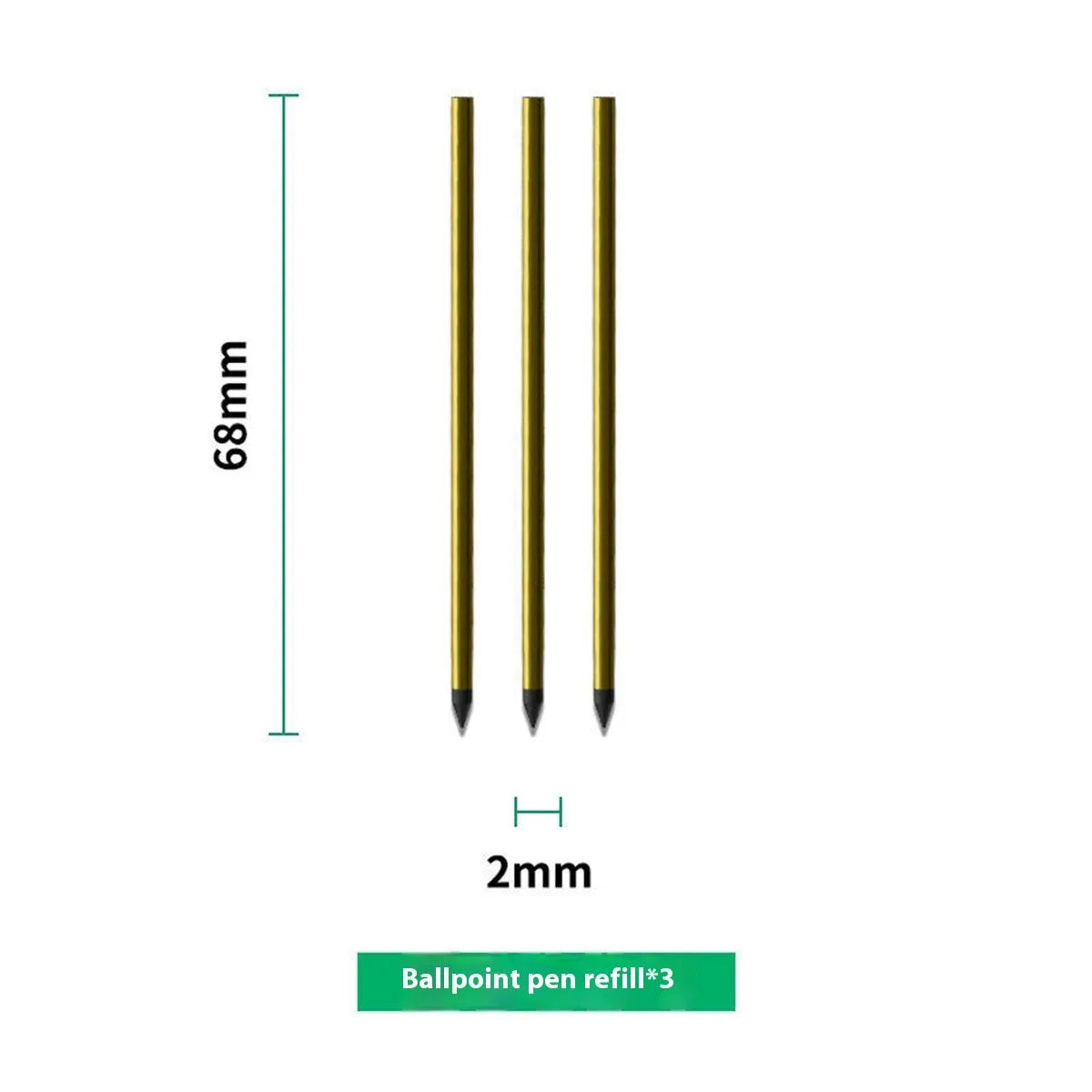 Spiral notebook refill paper set with 64-page forest paper inserts and metal-core ballpoint pen refills