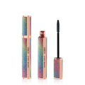Black 4D long thick curling waterproof mascara tube and wand for volumised lashes.