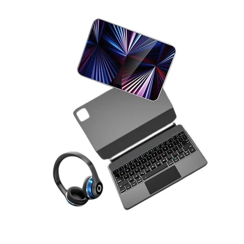 iPad Pro wireless Bluetooth keyboard with magnetic suction protective cover in multiple colours