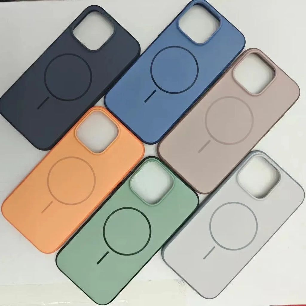 Magnetic iPhone case with AI photography button in multiple colour options