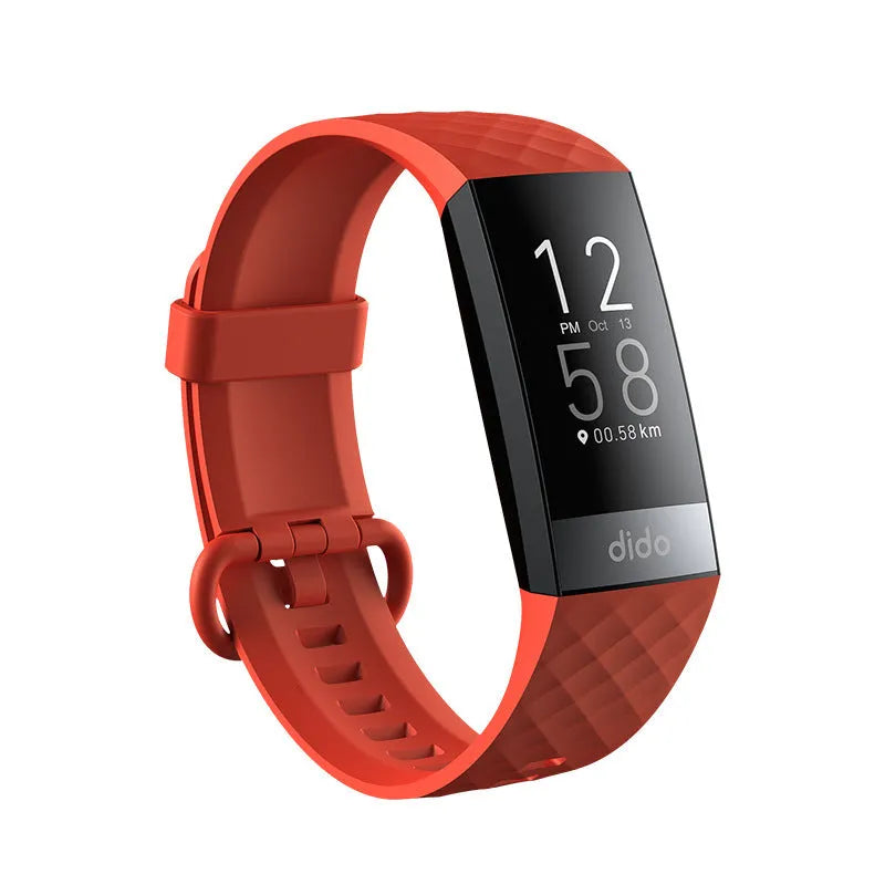 Y6 Black smart bracelet with health monitoring features including ECG, blood pressure and blood oxygen tracking