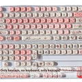 Pink Fragrant Pig anime character design on a PBT plastic keycap for mechanical keyboards.