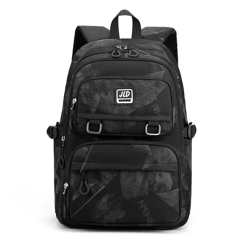 Girls' large capacity waterproof school backpack with physiological curve backplane in multiple colour and pattern options