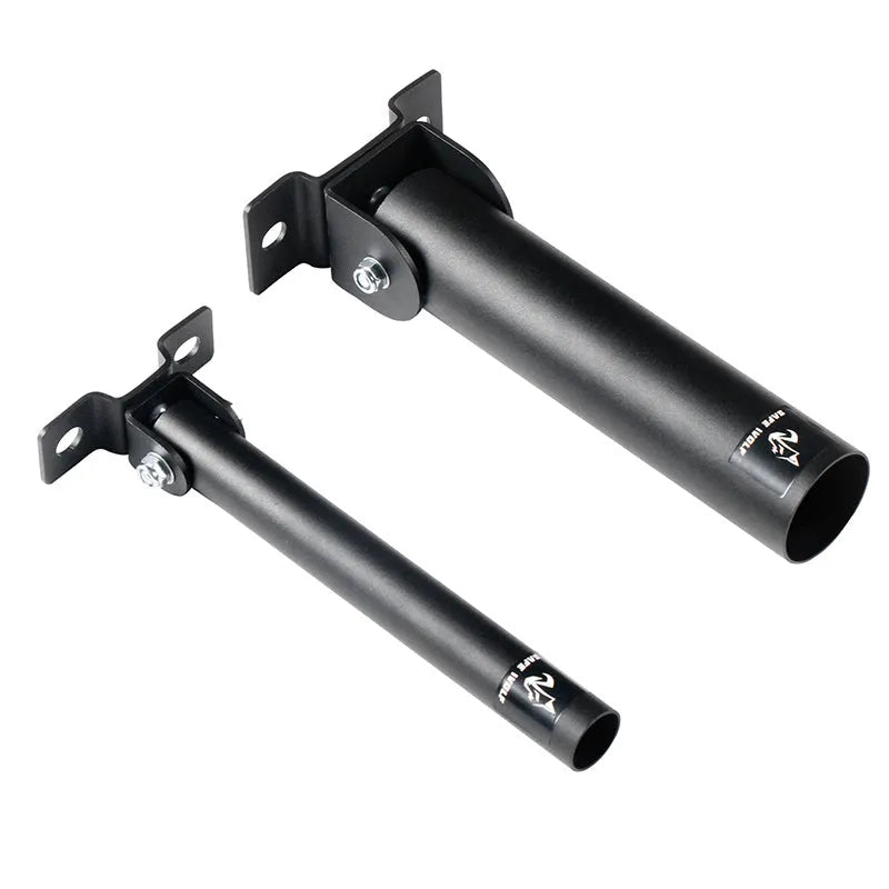 Steel wall barbell gun barrel bracket with 25 tube slots for weight plate storage