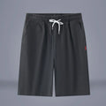 Chinese-style cotton and linen cropped pants in solid colours with drawstring waist