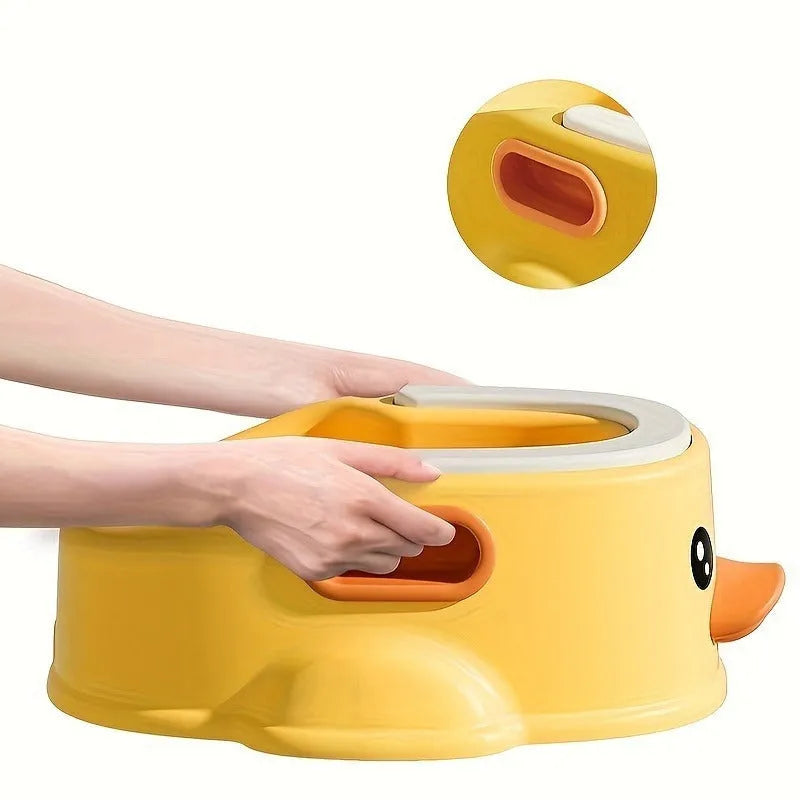Duck-shaped PVC pet wash tub in blue colour for bathing dogs and cats without electricity