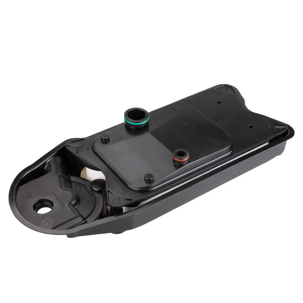 Black automotive crankcase ventilation filter for Ram 2500 3500 5500 Cummins 6.7L diesel engines