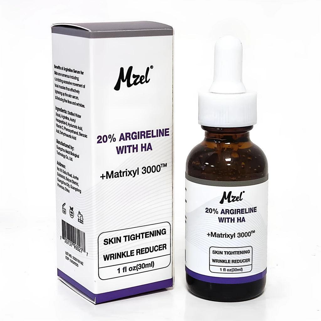 30ml bottle of six-peptide moisturising serum for firming and anti-wrinkle skincare