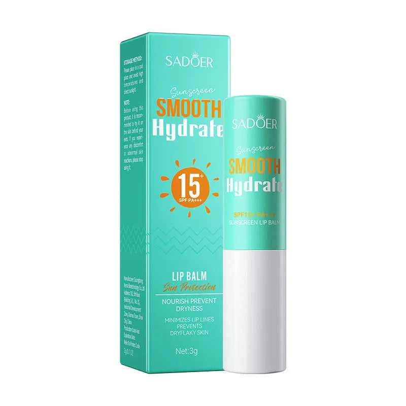 Moisturising anti-chapped lipstick tube in variant shades including marigold, watermelon, and milk.