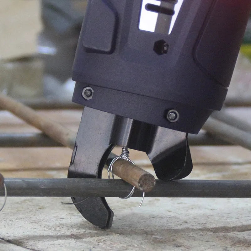 Electric steel bar tying machine with battery and toolbox for construction rebar binding