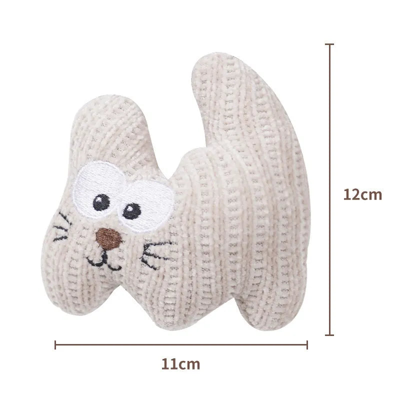 Cyan catnip plush toy with bell inside measuring 12cm by 11cm for feline play