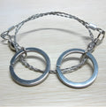 70cm stainless steel survival wire saw with pull ring and hoop handles for outdoor cutting