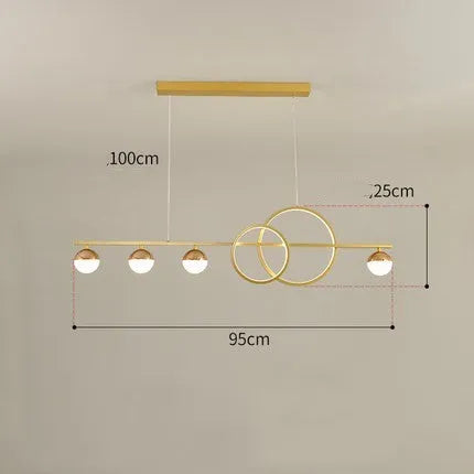 Rectangular aluminium ceiling light in black or gold finish with remote dimming, shown in 80cm, 95cm, and 120cm sizes.