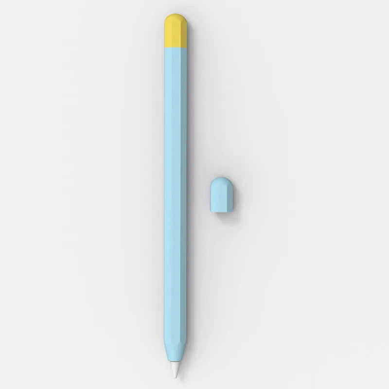 Octagonal pure silicone protective cover for Apple Pencil in 0.35mm thickness with nine colour options