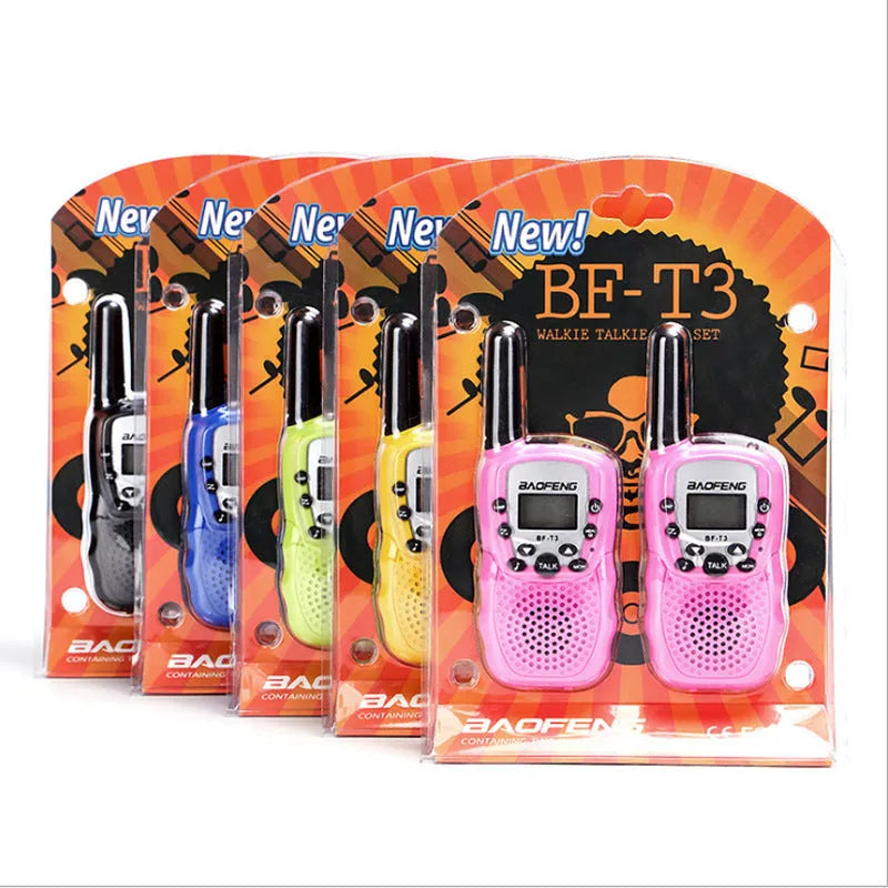 Child walkie talkie handheld radio set in choice of colours with 22 channels