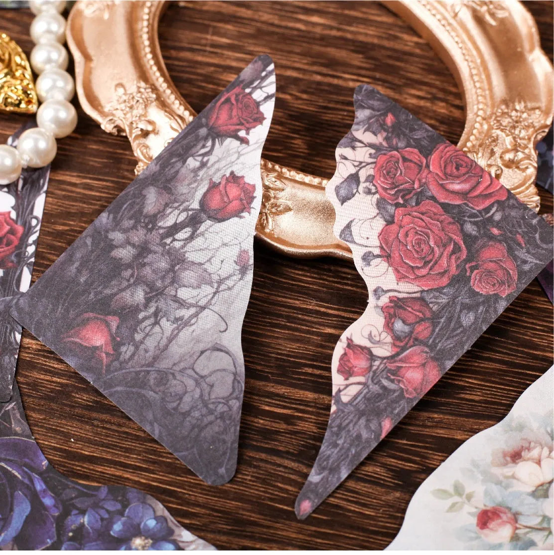 DIY hand account note bookmarks in six colours including spring vine, pink plum, red rose, blue, green wild, and purple dew.