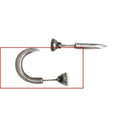 S925 Sterling Silver punk stud earrings with retro nail design in straight and curved styles