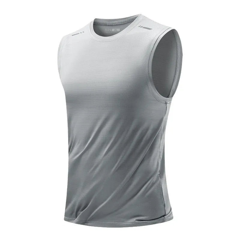 Men's loose fit bamboo fibre sports waistcoat in solid colour options