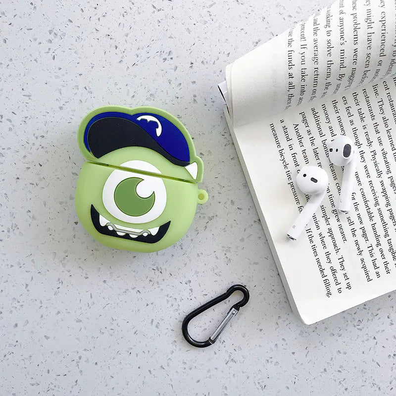 Cartoon animal design silicone case for AirPods 1st and 2nd generation charging case