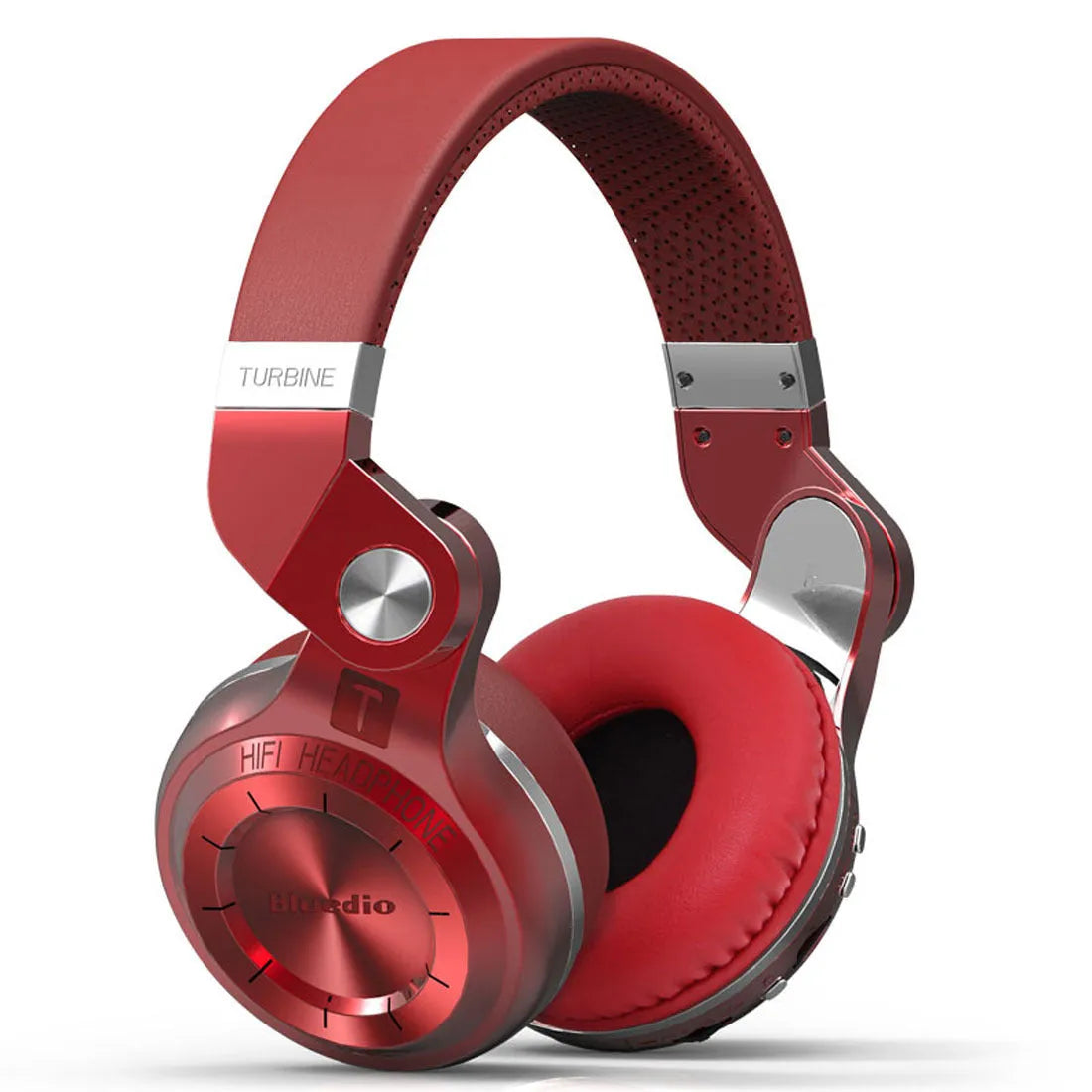 Black Bluetooth wireless headset with head-mounted design shown from the side