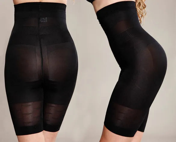 Women's black seamless high waist shapewear short for tummy control