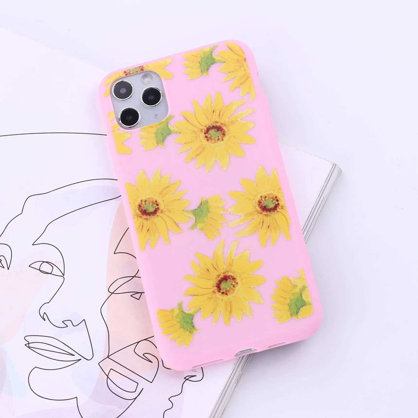 Painted TPU mobile phone back cover case for Apple iPhone in multiple colour options.