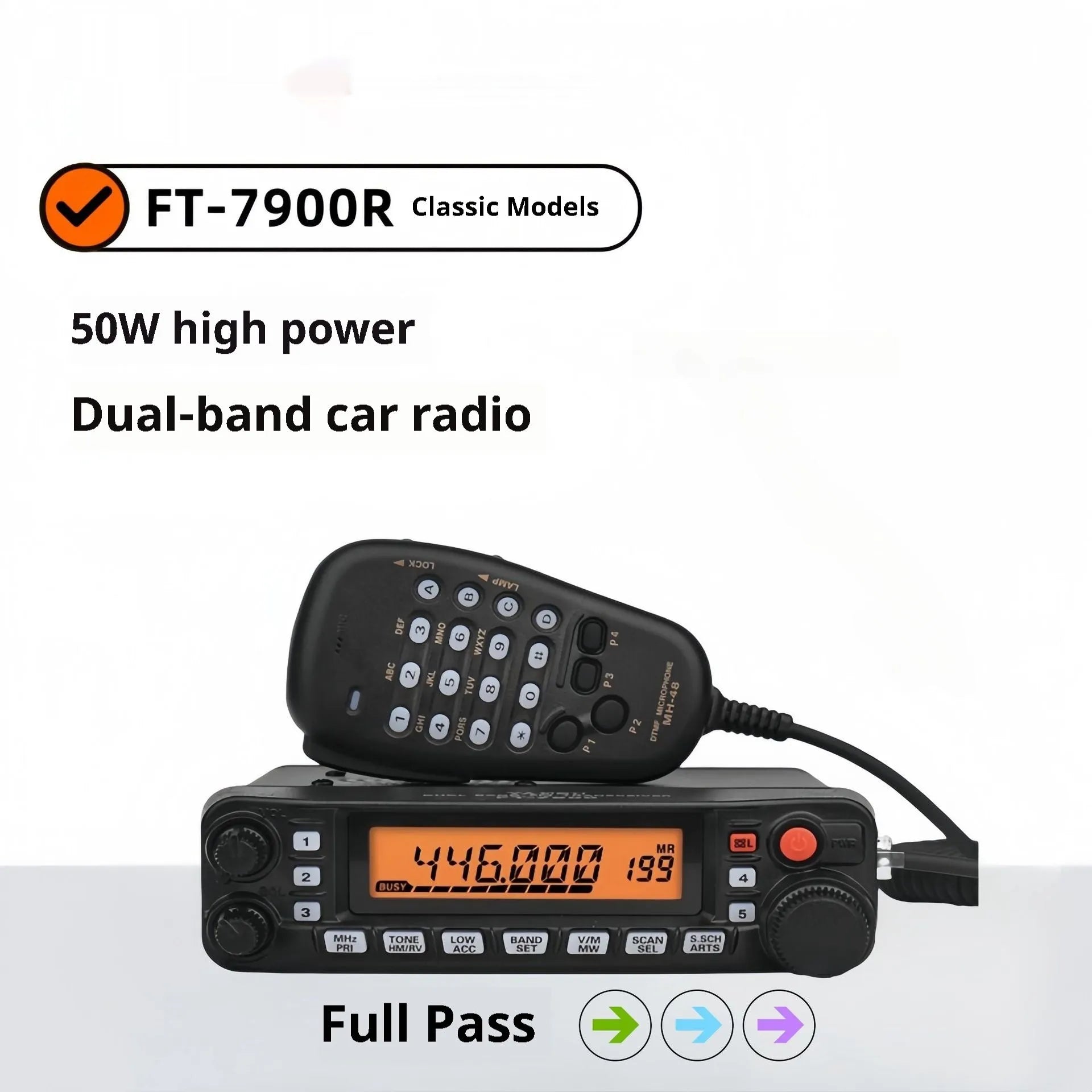 High-power car interphone for vehicle communication during self-driving tours and road trips