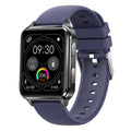 Multi-sport smartwatch with 1.70-inch tempered glass screen and silicone wristband showing fitness tracking interface
