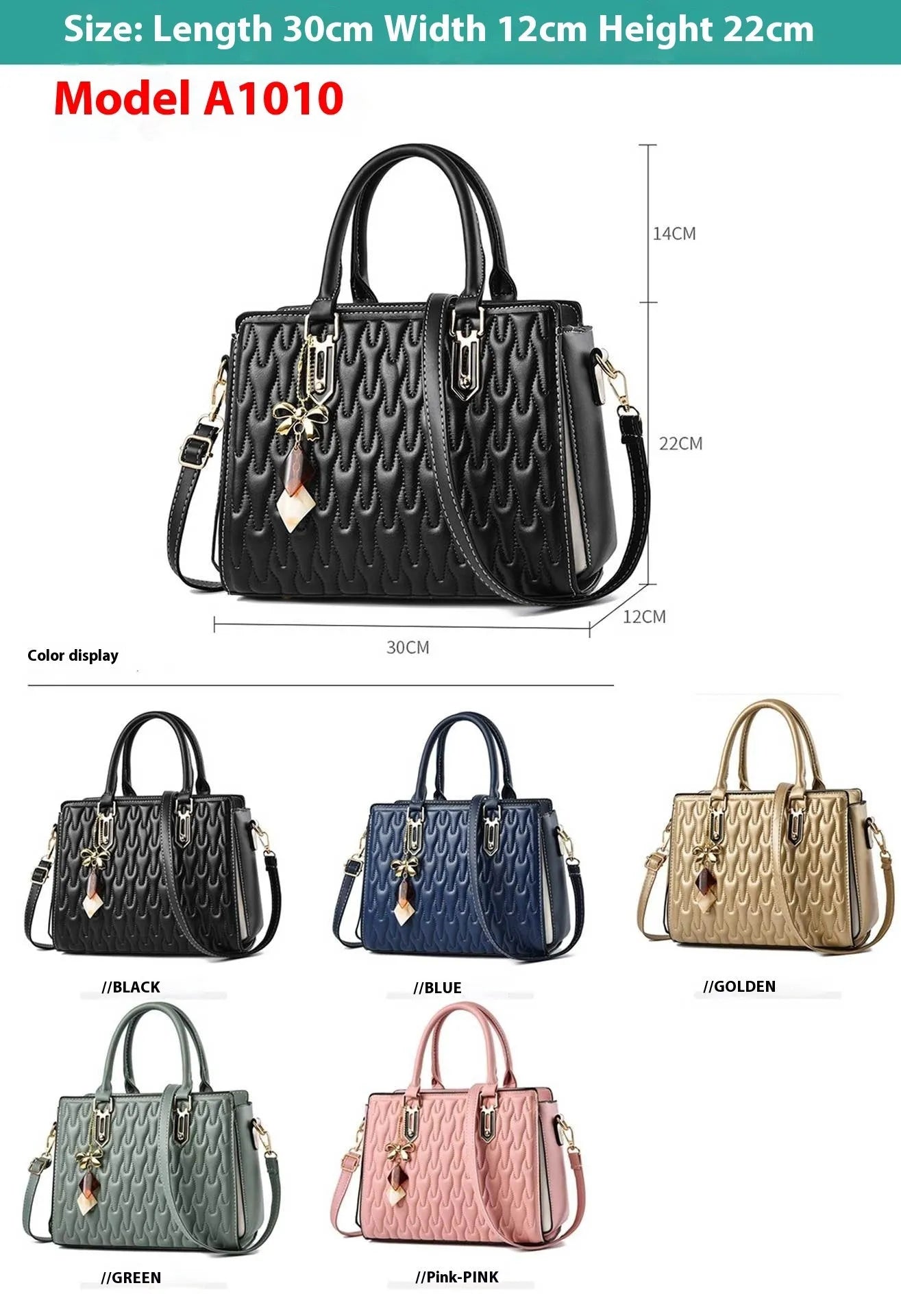 Women's large capacity polyester shoulder messenger bag in street trend style