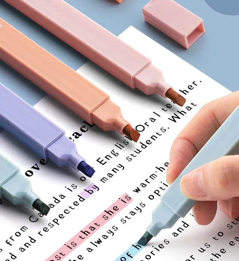Double-ended fluorescent marking pens in mixed colour pack and themed Salt and Sweet series.