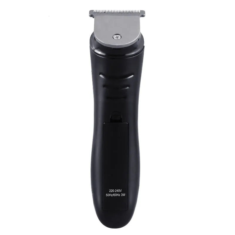 Electric hair clipper with stainless steel blade and black finish