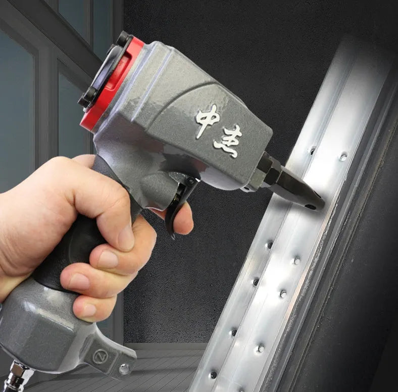 DK30 air-powered fabric punching gun for textile manufacturing with metal construction