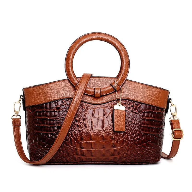 Casual fabric ladies handbag with zipper compartments in multiple colour options