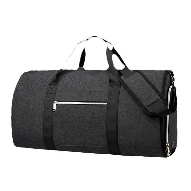 Oxford cloth multipurpose storage bag in grey with breathable lining and separate compartments.