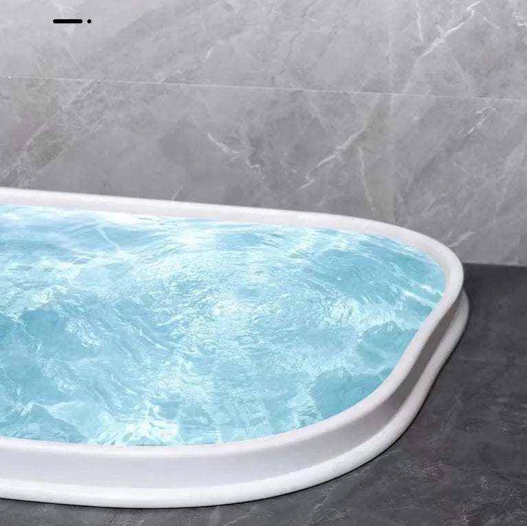 Flexible silicone bathroom waterproof strip for shower room dry wet separation in black colour