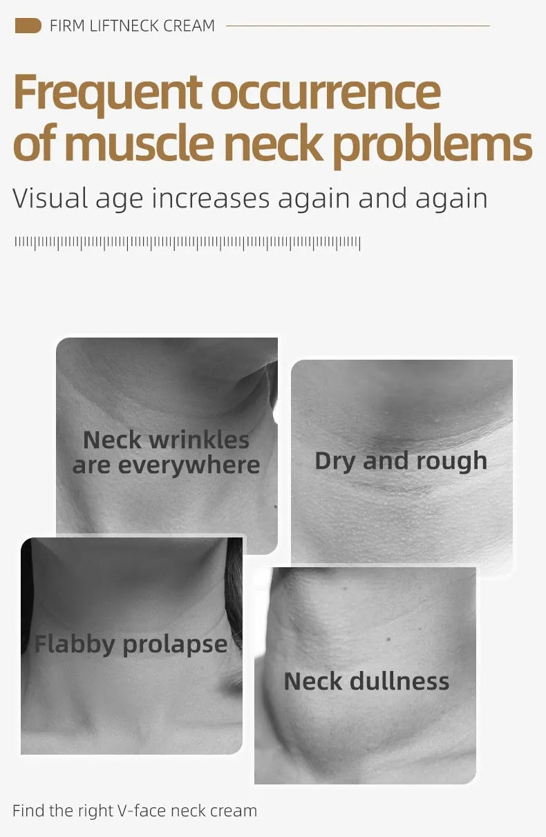 120ml tube of neck firming and lifting massage cream for universal skin types