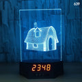 3D dolphin design LED night light with wireless charging surface and remote control