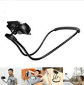 Baseus flexible gooseneck mobile phone holder with shockproof bubble support shown holding a smartphone