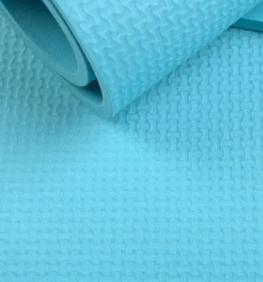 EVA yoga mat in multiple colours showing 4mm and 6mm thickness options for fitness and exercise