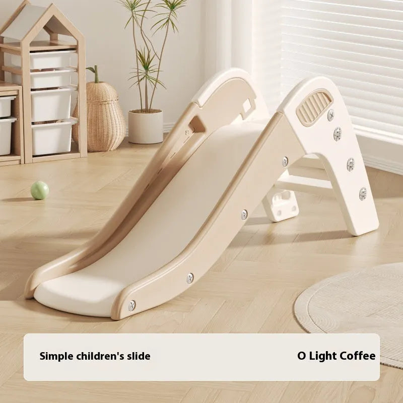 Small plastic baby slide in blue, yellow, brown, or grey for babies under 3 years old