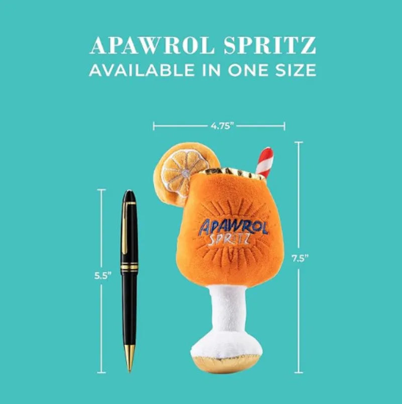 Yellow beer bottle cup-shaped squeaky dog chew toy with teeth cleaning ridges measuring 7cm