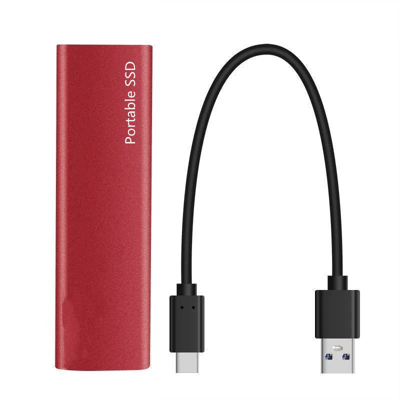 Ultra-thin metal mobile SSD external hard drive with capacity options from 500GB to 128TB