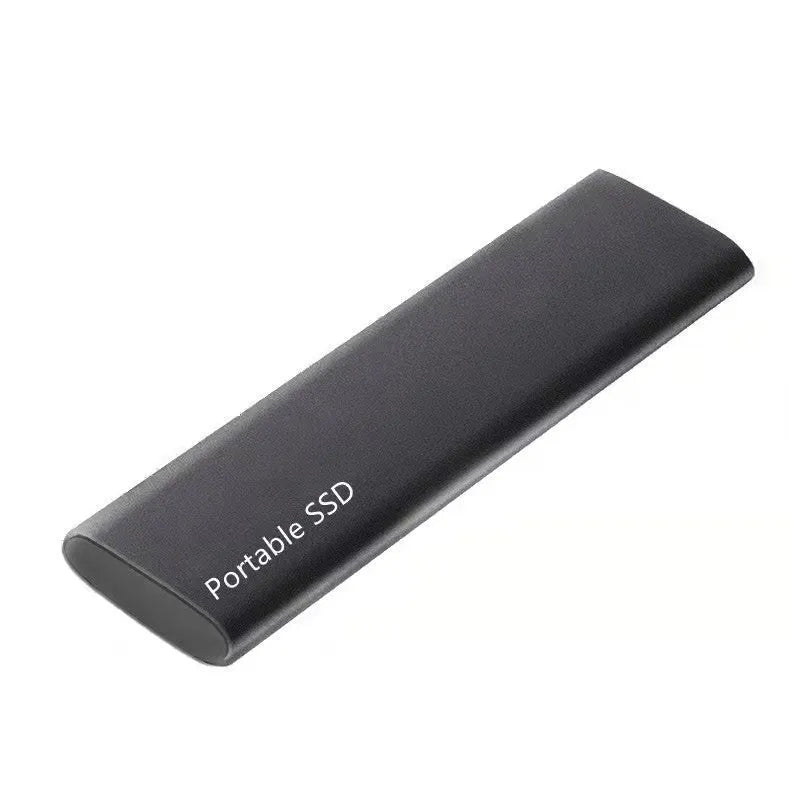 Ultra-thin metal mobile SSD external hard drive with capacity options from 500GB to 128TB