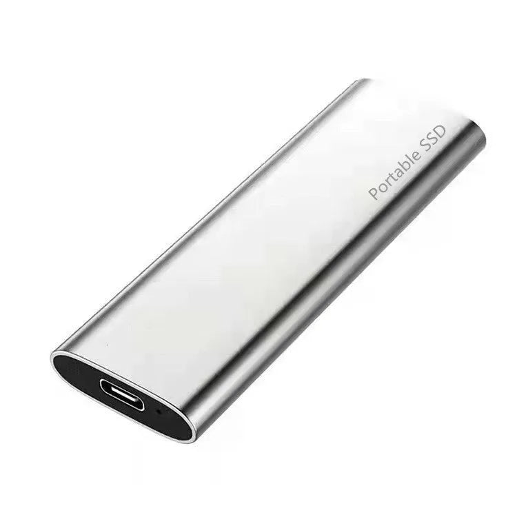 Ultra-thin metal mobile SSD external hard drive with capacity options from 500GB to 128TB